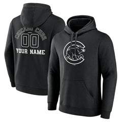 Chicago Cubs Monochrome Personalized Name & Number Pullover Hoodie | MLB Online