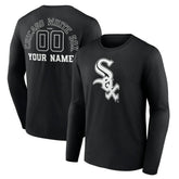 Chicago White Sox Monochrome Personalized Name & Number Long Sleeve T-Shirt | MLB Online