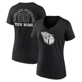 Cleveland Guardians Women's Monochrome Personalized Name & Number V-Neck T-Shirt | MLB Near me