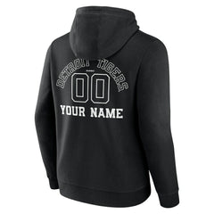 Detroit Tigers Monochrome Personalized Name & Number Pullover Hoodie | MLB Discount