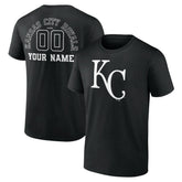 Kansas City Royals Monochrome Personalized Name & Number T-Shirt | MLB On Sale