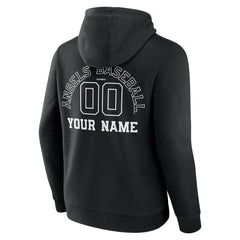 Los Angeles Angels Monochrome Personalized Name & Number Pullover Hoodie | MLB On Sale