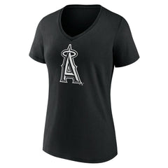 Los Angeles Angels Women's Monochrome Personalized Name & Number V-Neck T-Shirt | MLB New