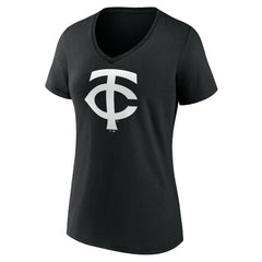 Minnesota Twins Women's Monochrome Personalized Name & Number V-Neck T-Shirt | MLB Shop