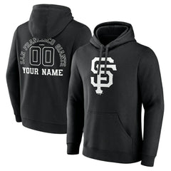 San Francisco Giants Monochrome Personalized Name & Number Pullover Hoodie | MLB Online