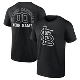 St. Louis Cardinals Monochrome Personalized Name & Number T-Shirt | MLB Outlet