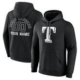 Texas Rangers Monochrome Personalized Name & Number Pullover Hoodie | MLB New