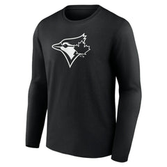 Toronto Blue Jays Monochrome Personalized Name & Number Long Sleeve T-Shirt | MLB Discount