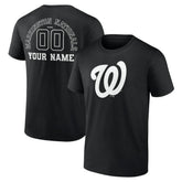 Washington Nationals Monochrome Personalized Name & Number T-Shirt | MLB Online