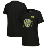 Milwaukee Brewers New Era Women's Armed Forces Day T-Shirt | MLB For sale