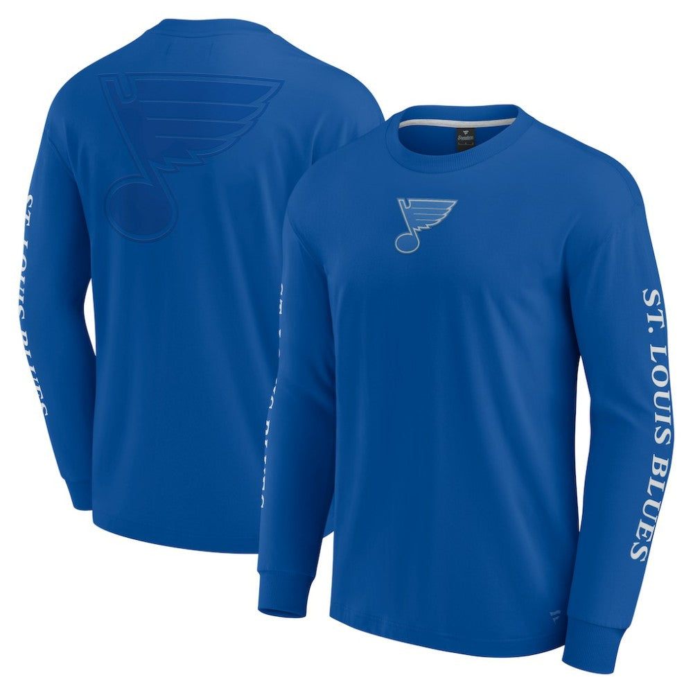 St. Louis Blues Fanatics Elements Strive Long Sleeve T-Shirt For Sale