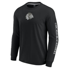 Chicago Blackhawks Fanatics Elements Strive Long Sleeve T-Shirt On Sale