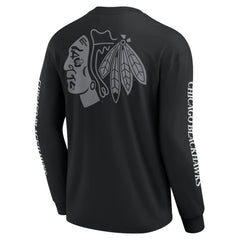 Chicago Blackhawks Fanatics Elements Strive Long Sleeve T-Shirt On Sale