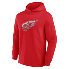 Detroit Red Wings Fanatics Elements Blaze Tri-Blend Long Sleeve Hoodie T-Shirt Sale