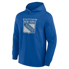 New York Rangers Fanatics Elements Blaze Tri-Blend Long Sleeve Hoodie T-Shirt Sale