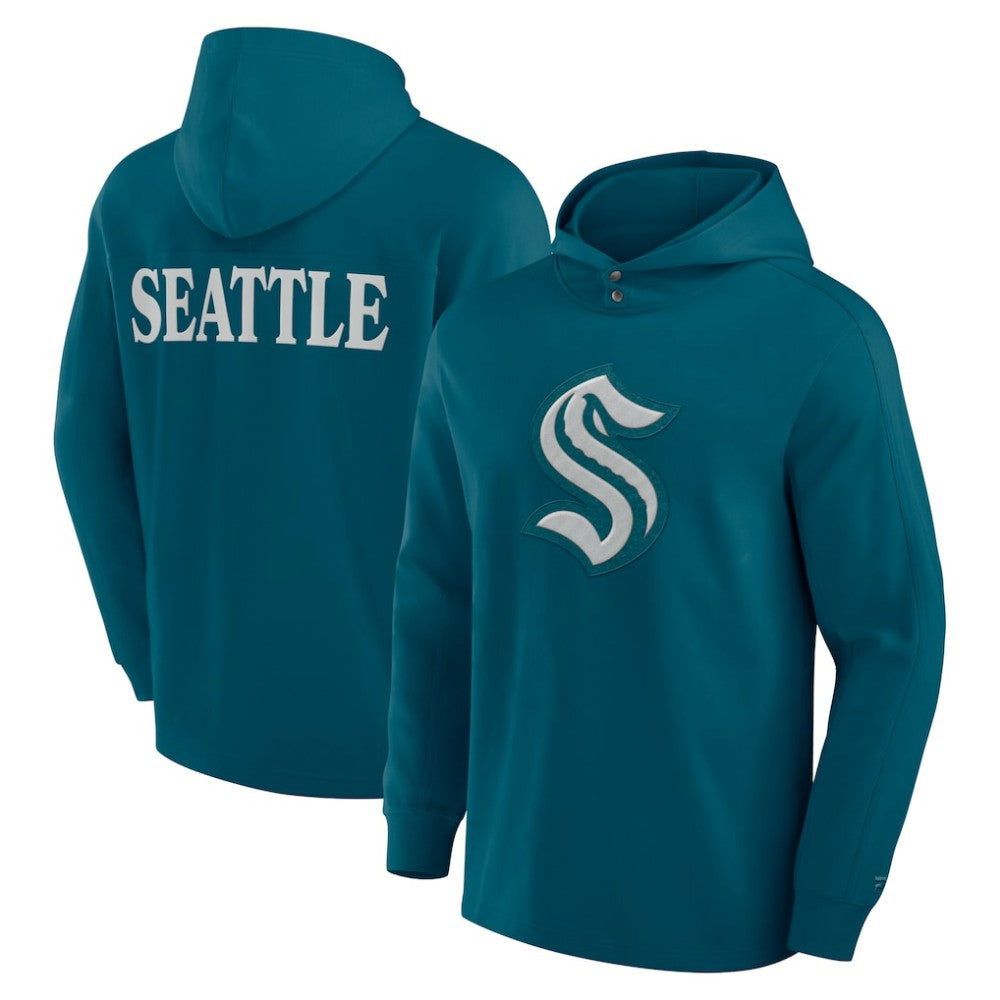 Seattle Kraken Fanatics Elements Blaze Tri-Blend Long Sleeve Hoodie T-Shirt Online