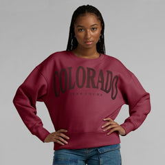 Colorado Avalanche Fanatics Women's Elements Flow Pullover Sweatshirt Outlet