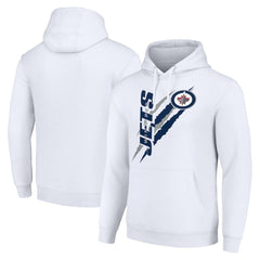Winnipeg Jets Starter Color Scratch Fleece Pullover Hoodie Online