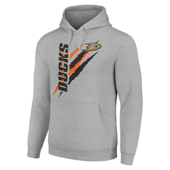 Anaheim Ducks Starter Color Scratch Fleece Pullover Hoodie On Sale
