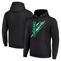 Dallas Stars Starter Color Scratch Fleece Pullover Hoodie Outlet