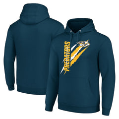 Nashville Predators Starter Color Scratch Fleece Pullover Hoodie On Sale
