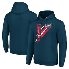 Columbus Blue Jackets Starter Color Scratch Fleece Pullover Hoodie Outlet
