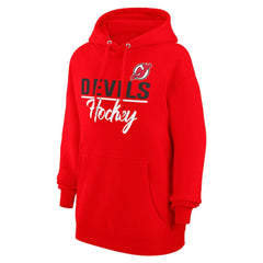 New Jersey Devils G-III 4Her by Carl Banks Women's Team Fleece Pullover Hoodie On Sale