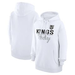 Los Angeles Kings G-III 4Her by Carl Banks Women's Team Fleece Pullover Hoodie Outlet