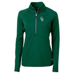 Colorado Rockies Cutter & Buck Women's City Connect Adapt Eco Knit Recycled Half-Zip Pullover Top | MLB For sale