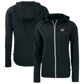 Washington Nationals Cutter & Buck Women's City Connect Daybreak Eco Recycled Full-Zip Hoodie | MLB New