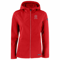 Los Angeles Angels Cutter & Buck Women's City Connect Evoke Eco Softshell Recycled Full-Zip Hoodie Jacket | MLB Discount