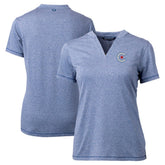 Chicago Cubs Cutter & Buck Women's City Connect Forge Heathered Stretch Blade Top | MLB Outlet