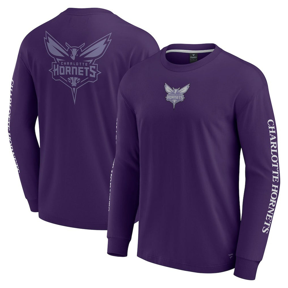 Charlotte Hornets Elements Strive Long Sleeve T-Shirt On Sale