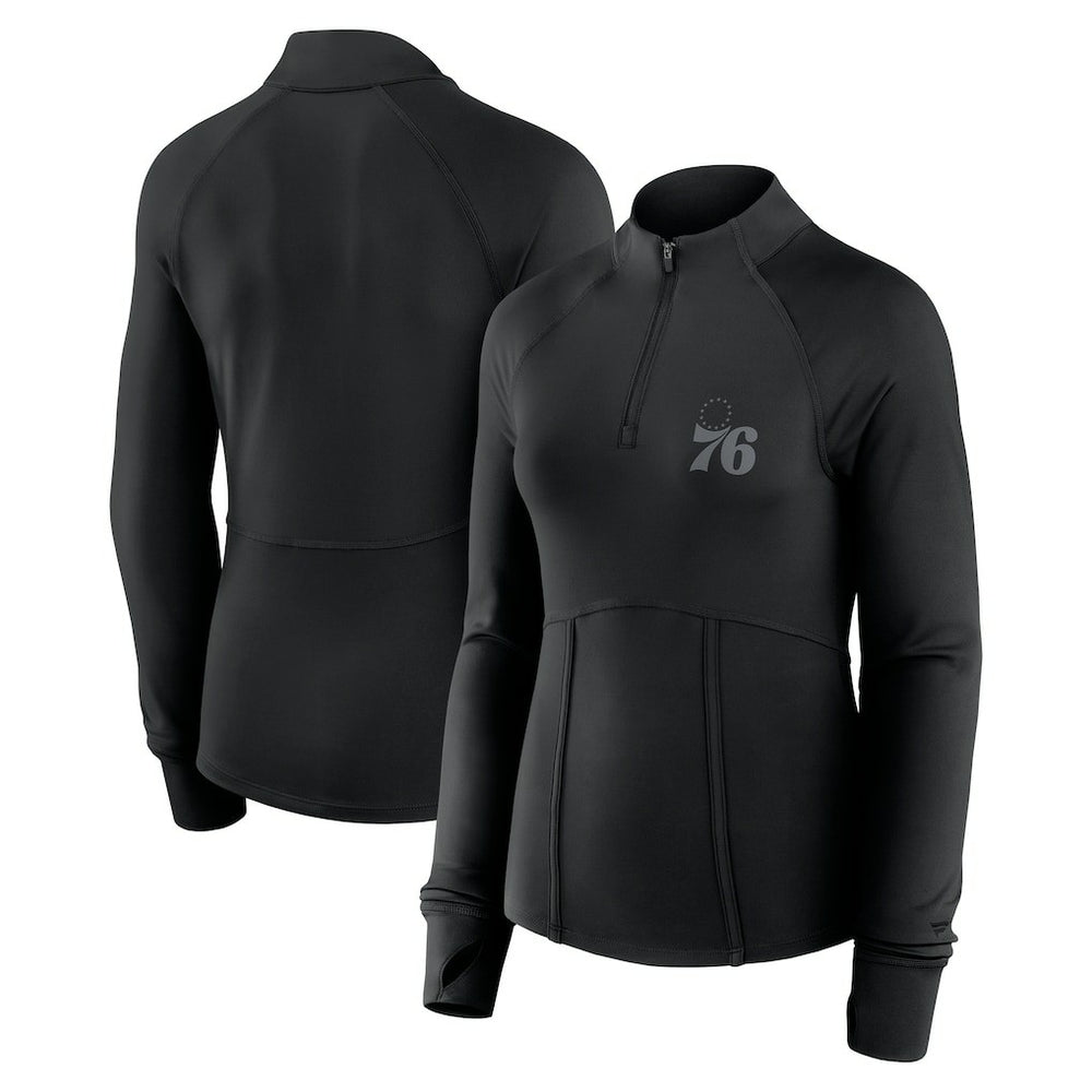 Philadelphia 76ers Women's Elements Match Raglan Quarter-Zip Top Discount