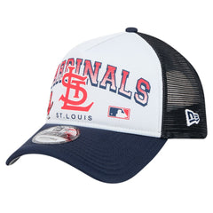 St. Louis Cardinals New Era Retro Wordmark 9FORTY A-Frame Trucker Adjustable Hat | MLB Online