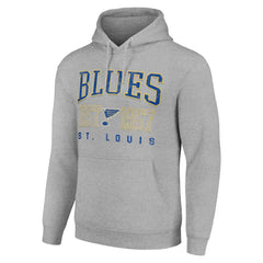 St. Louis Blues Starter Retro Graphic Pullover Hoodie On Sale