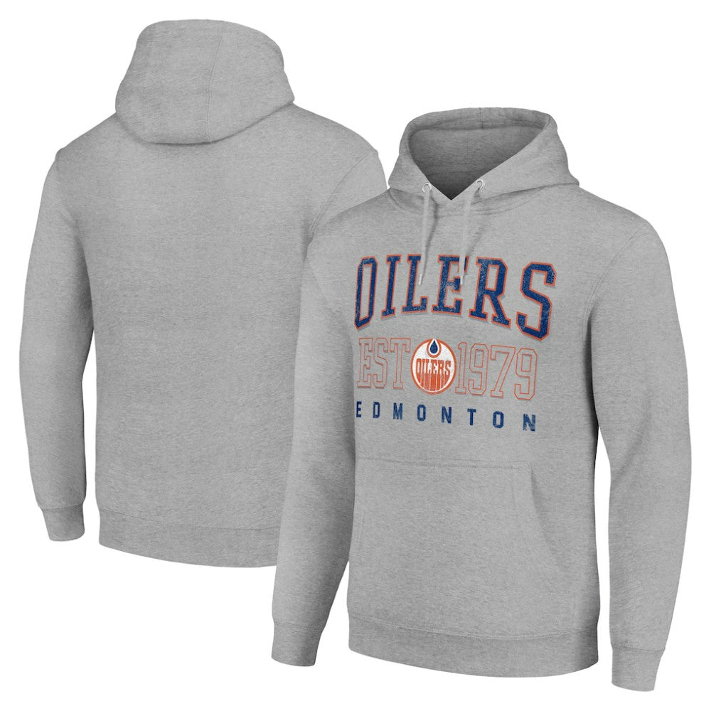 Edmonton Oilers Starter Retro Graphic Pullover Hoodie For Sale