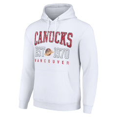 Vancouver Canucks Starter Retro Graphic Pullover Hoodie Sale