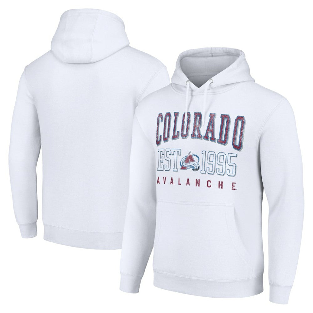 Colorado Avalanche Starter Graphic Pullover Hoodie Outlet
