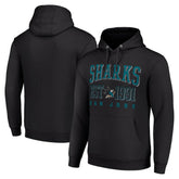 San Jose Sharks Starter Graphic Pullover Hoodie On Sale