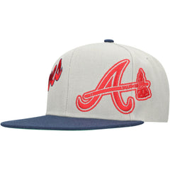 Atlanta Braves Mitchell & Ness Knock Out Panel Snapback Hat | MLB For sale