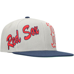 Boston Red Sox Mitchell & Ness Knock Out Panel Snapback Hat | MLB US