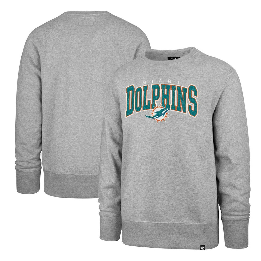 Miami Dolphins 47 brand '47 Varsity Block Headline Pullover Sweatshirt