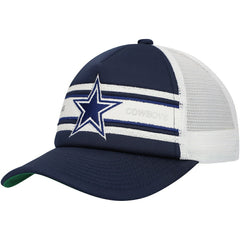 Dallas Cowboys Mitchell & Ness Youth Stripe Trucker Adjustable Hat