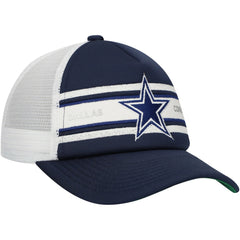 Dallas Cowboys Mitchell & Ness Youth Stripe Trucker Adjustable Hat