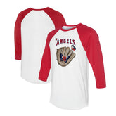 Los Angeles Angels Tiny Turnip Unisex Butterfly Glove 3/4-Sleeve Raglan T-Shirt | MLB Online