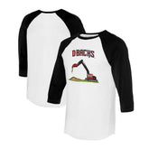 Arizona Diamondbacks Tiny Turnip Unisex Excavator 3/4-Sleeve Raglan T-Shirt | MLB On Sale