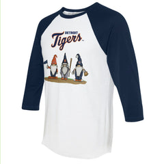 Detroit Tigers Tiny Turnip Unisex Gnomes 3/4-Sleeve Raglan T-Shirt | MLB Online