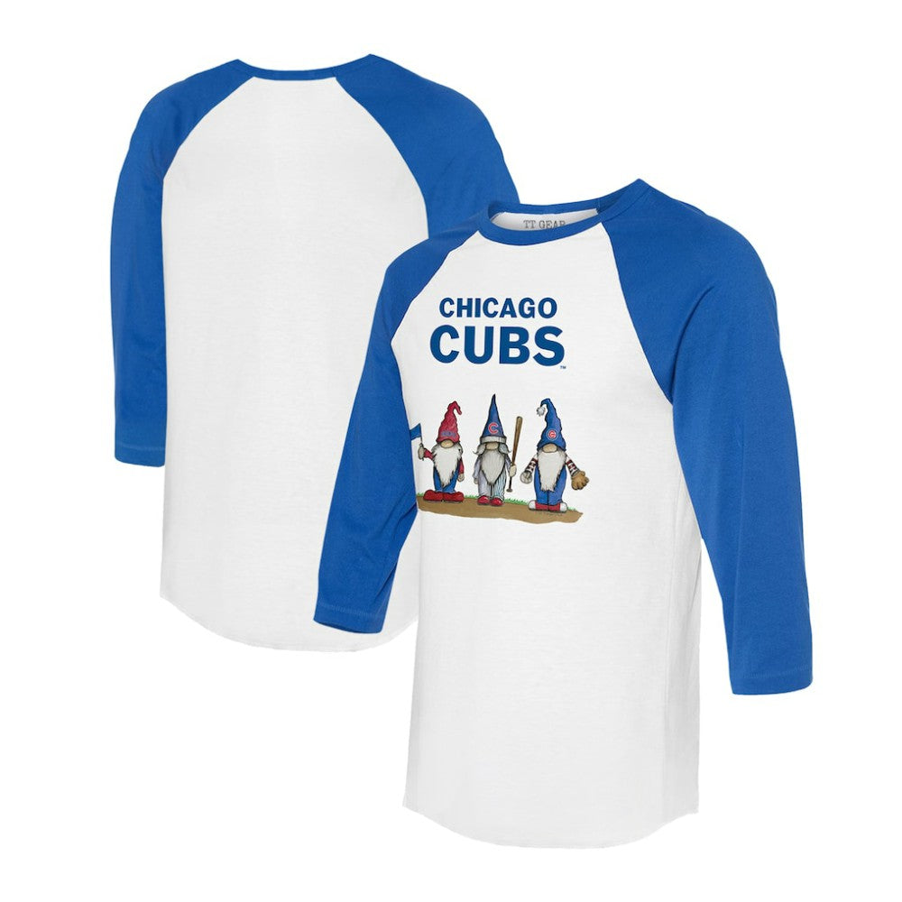 Chicago Cubs Tiny Turnip Unisex Gnomes 3/4-Sleeve Raglan T-Shirt | MLB Shop