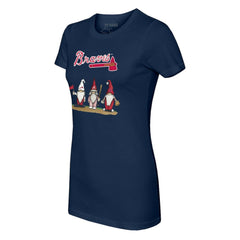 Atlanta Braves Tiny Turnip Women's Gnomes T-Shirt | MLB On Sale